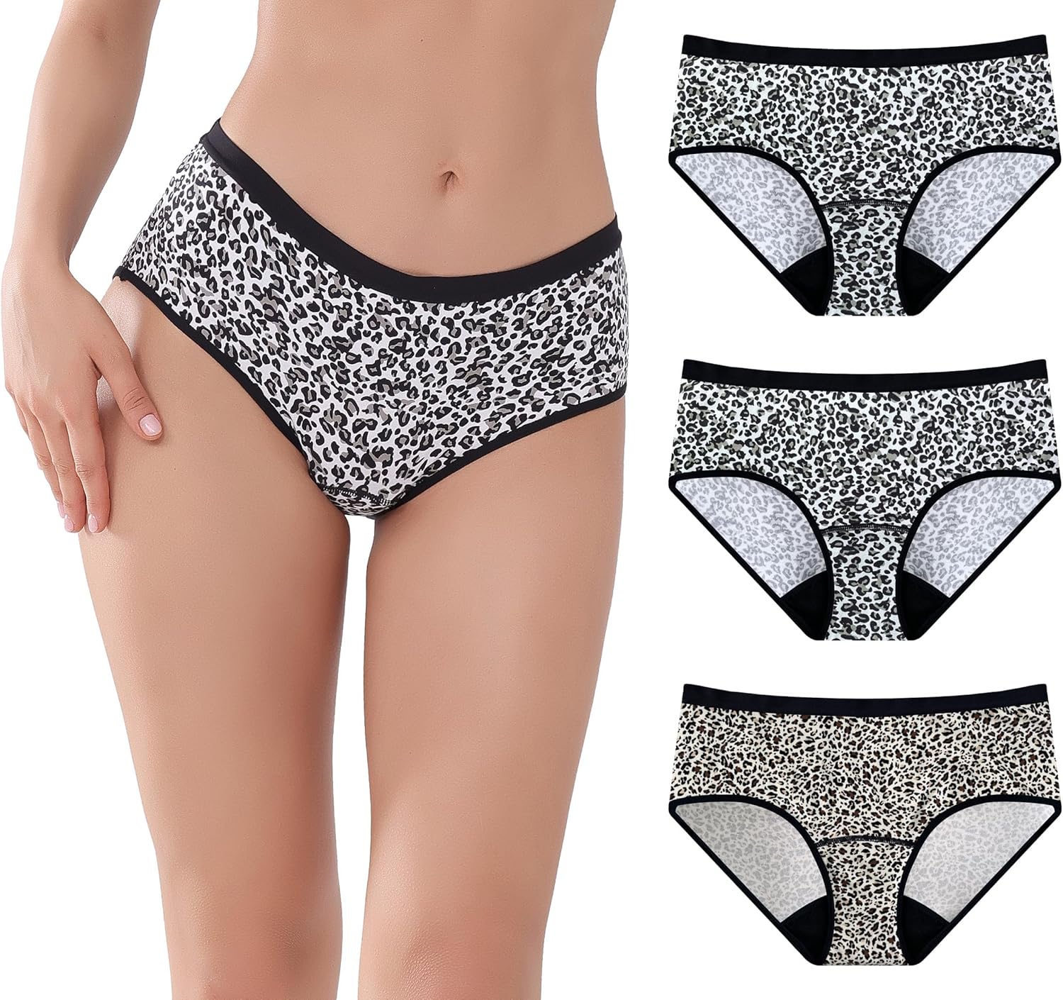 AIRCUTE Washable Absorbent Urine Incontinence Underwear for Women, Leak Proof