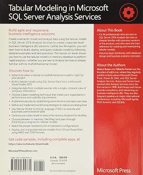 Tabular Modeling in Microsoft SQL Server Analysis Services (Developer Reference)