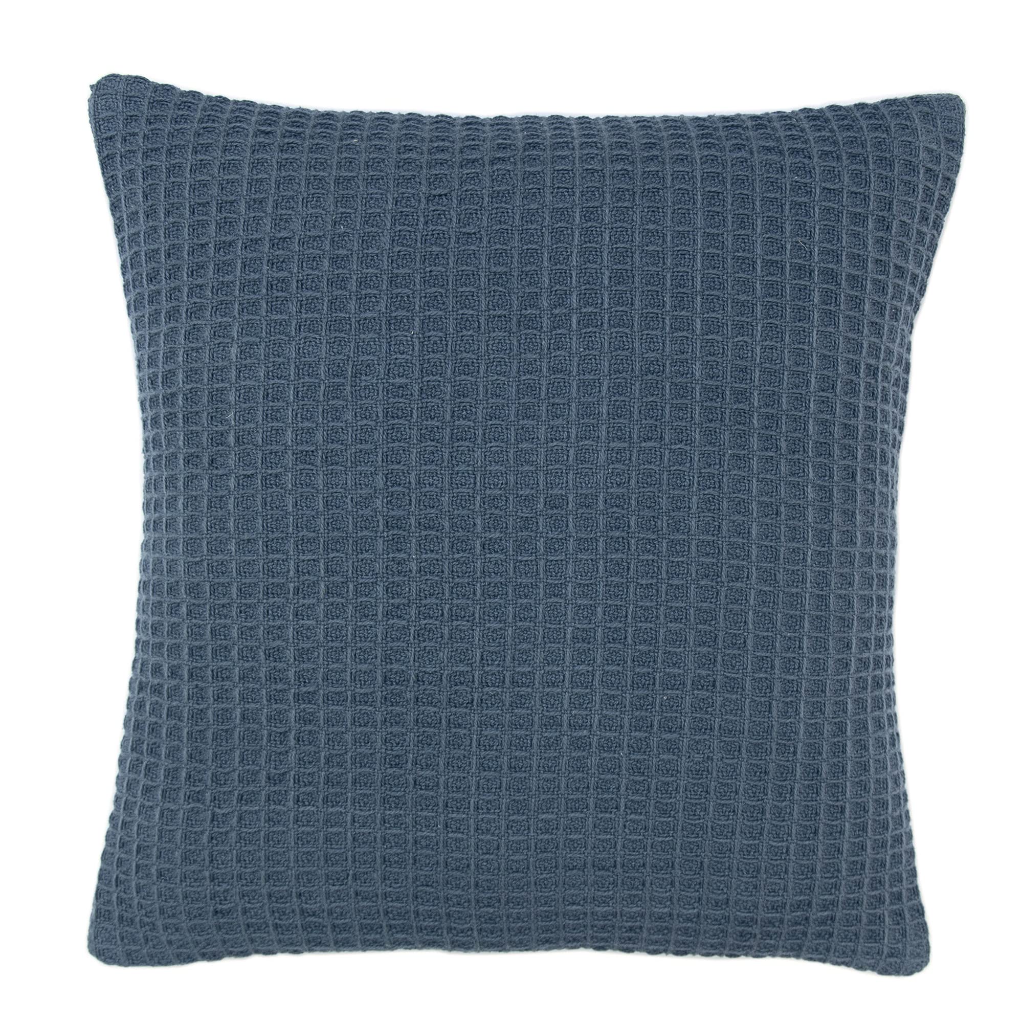 Appletree Loft  Bruges Waffle Filled Cushion - Ink Blue - 43 x 43cm