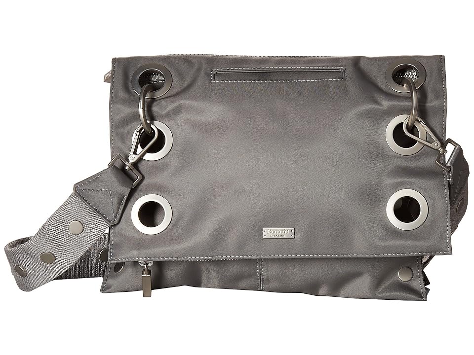 

Hammitt Montana Rev (Pewter Nylon/Brushed Silver) Cross Body Handbags