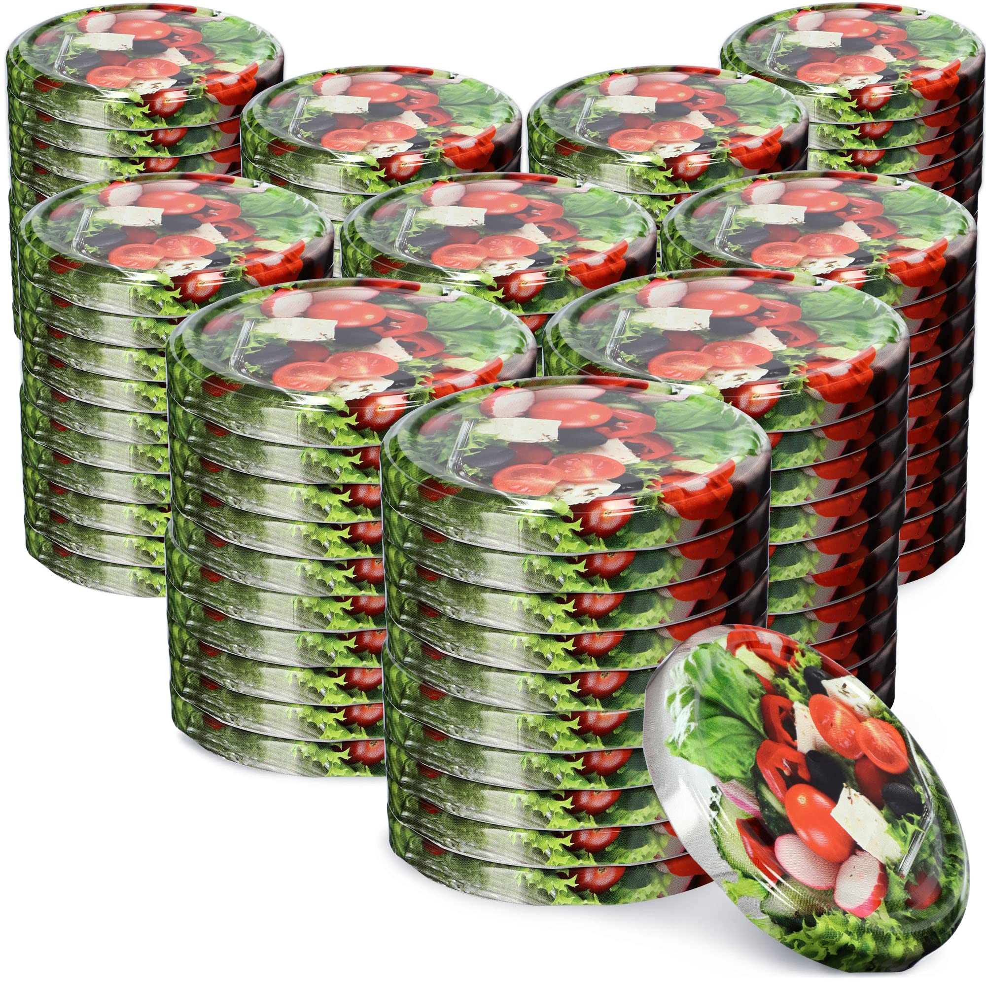 Kadax - Couvercles Vissants En Métal 82 Mm, Pour Bocaux Mason Et Pots De Conservation - Lot De 6 Couvercles à Twist-off, étanches Et Durables