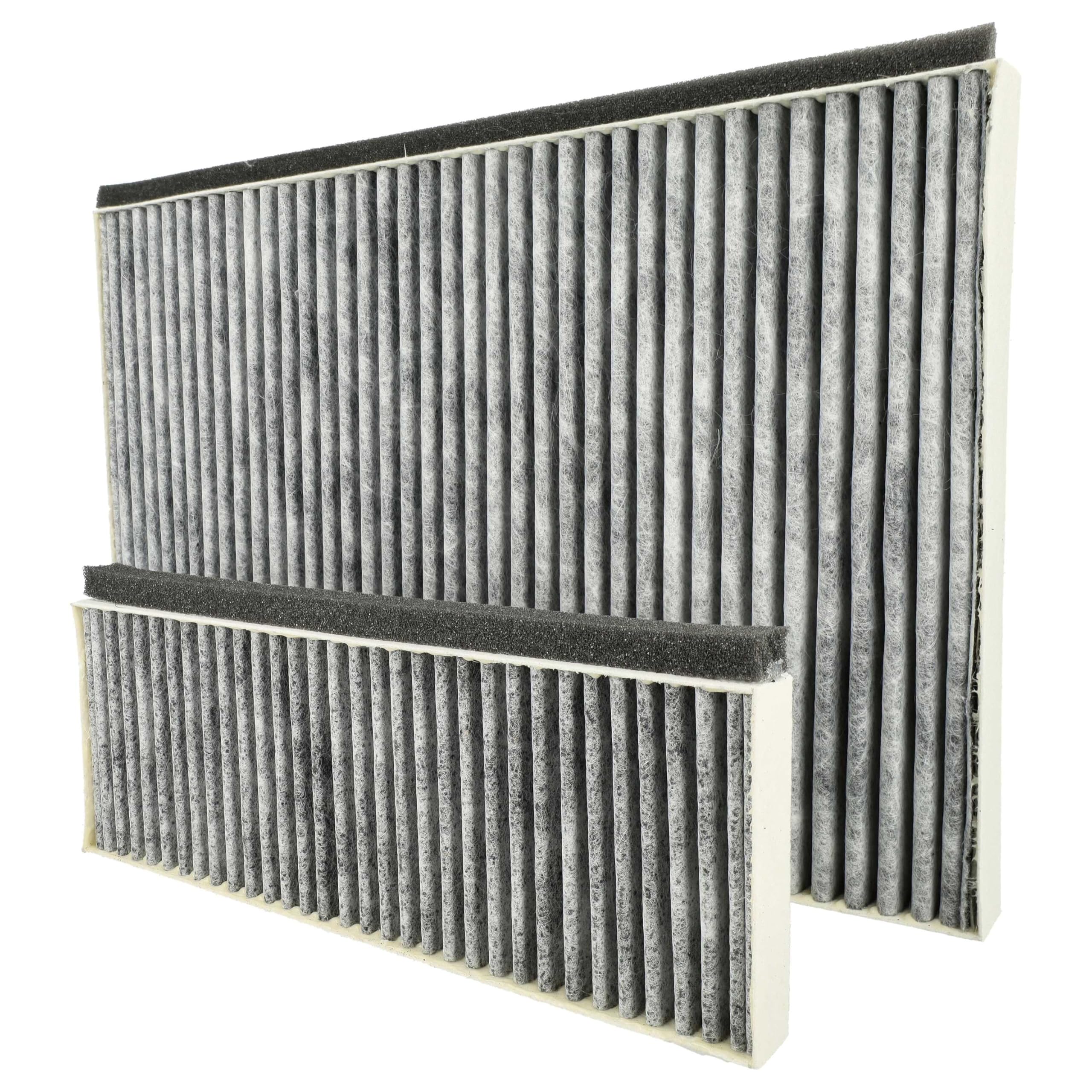 vhbw 4x Filter kompatibel mit Siemens LC87KHM60/02 | LC87KHM60/01, LC87KIM60 Dunstabzugshauben - 4x Aktivkohlefilter Grau Weiß