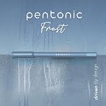 Pentonic Stylos à bille, 10-Pack, Barreau bleu pâle givré à l'encre bleue 0.7mm Fine Point, Stylos d'écriture lisses pour le journaling, Note-Take, Bureau & Fournitures scolaires, encre résistante aux frottis, ensemble de stylos en vrac