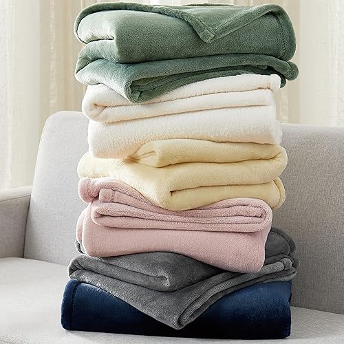 Miniatura 6 de CANNON Manta de poliéster gris de felpa sólida, 1 pieza, tamaño matrimonialqueen, sólida, 100% poliéster, para hombres y mujeres, certificado