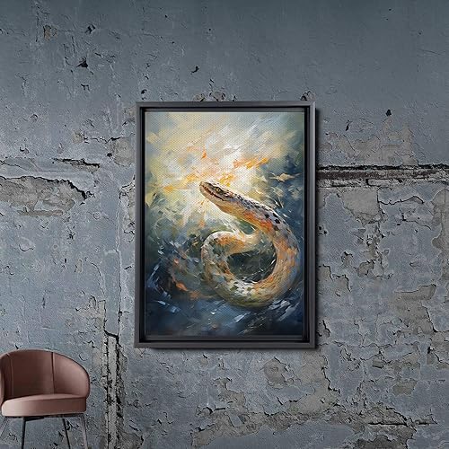 Miniatura 5 de Nautical Print on Canvas for Wall Decor, Ocean Fish Manta Ray Canvas Wall Art, Beach Print for Wall Hang, Turquoise Coastal Pictures Wall Decor,