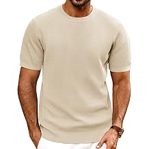 PJ PAUL JONES Mens T-Shirts Knit Short Sleeve Crewneck Shirt Casual Textured Pullover Tees