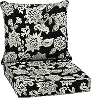 Vista 93 de Arden Selections Juego de cojines profundos para exteriores, 24 x 24 pulgadas, resistente al clima, a prueba de lluvia, resistente a la decoloración