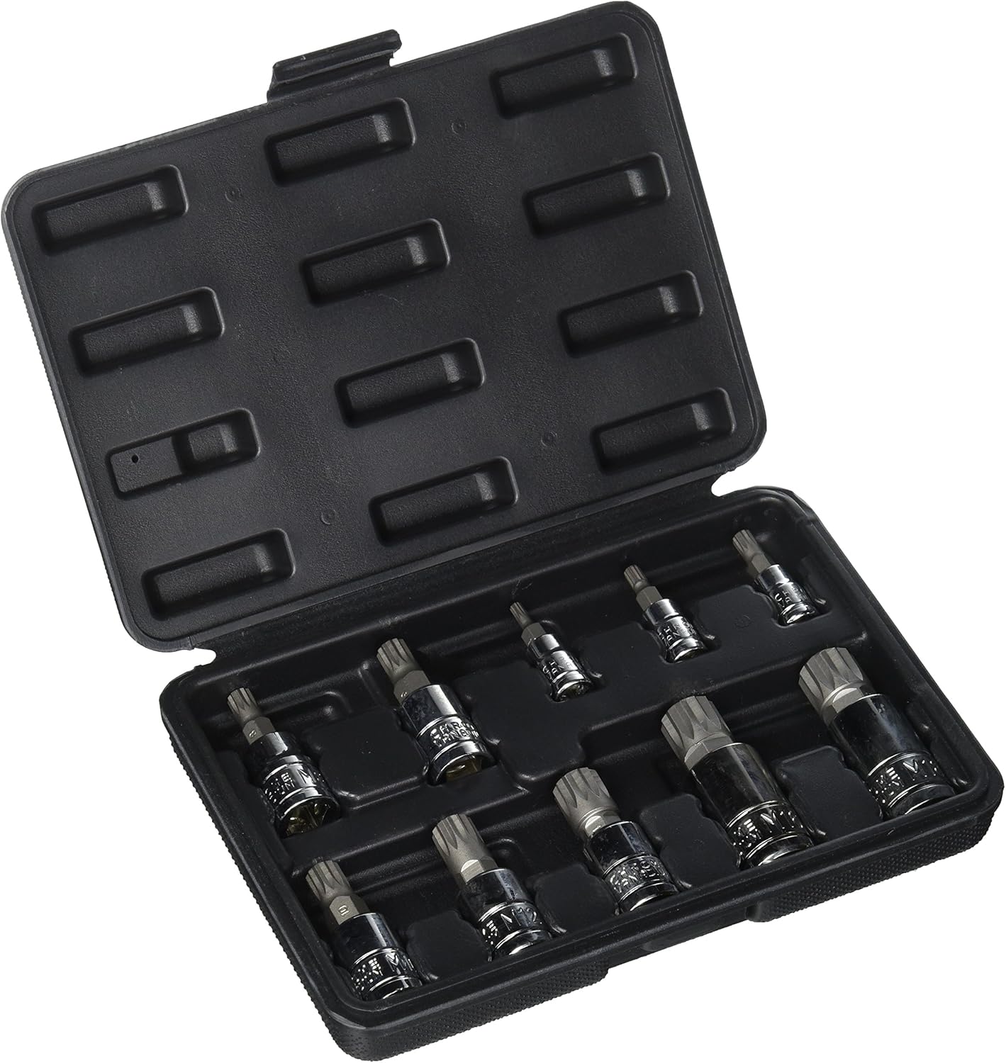 TruePower Triple Square Spline Bit Socket Set, Metric, 10Piece Tools & Home