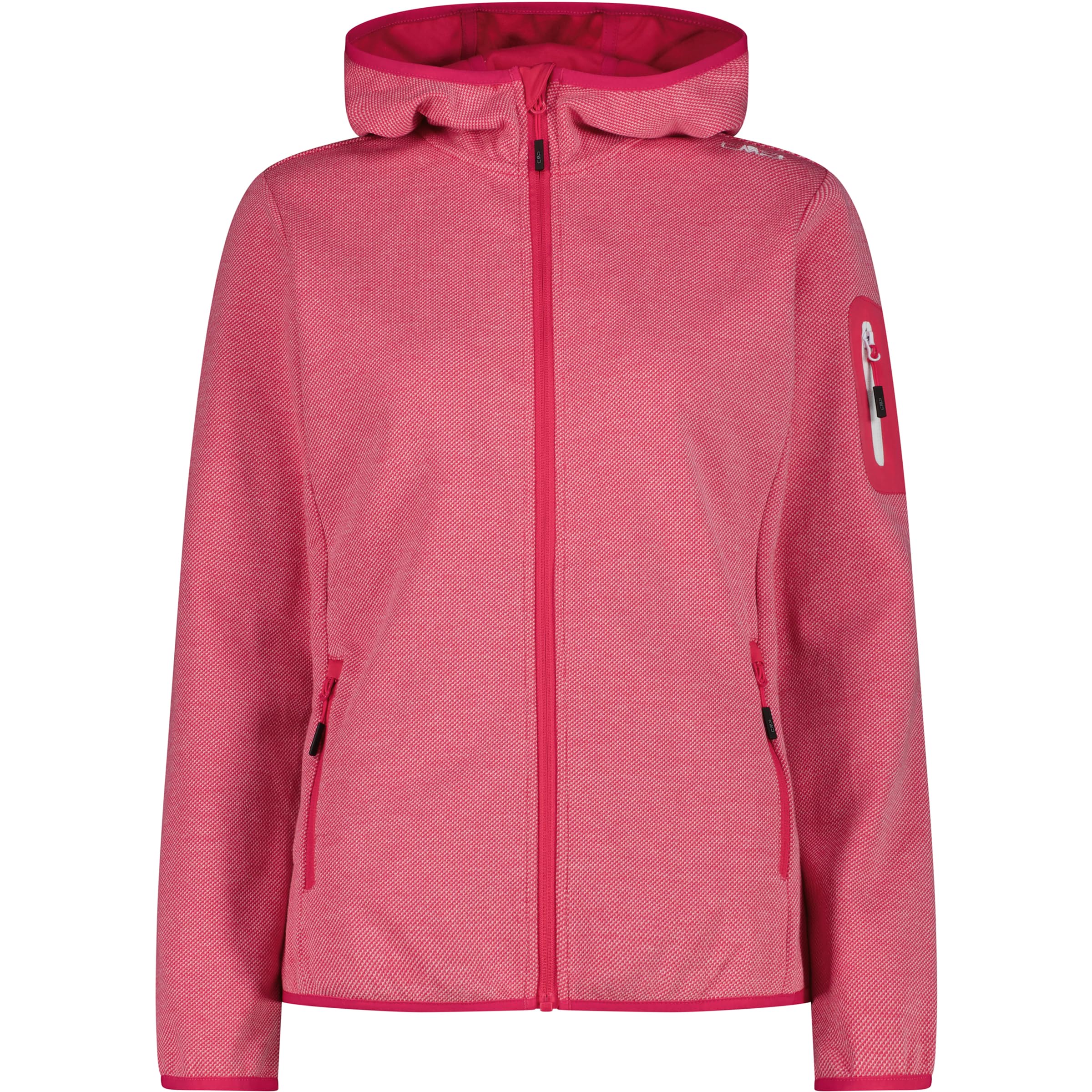 Veste à capuche fixe CMP bicolore veste zippée femme active