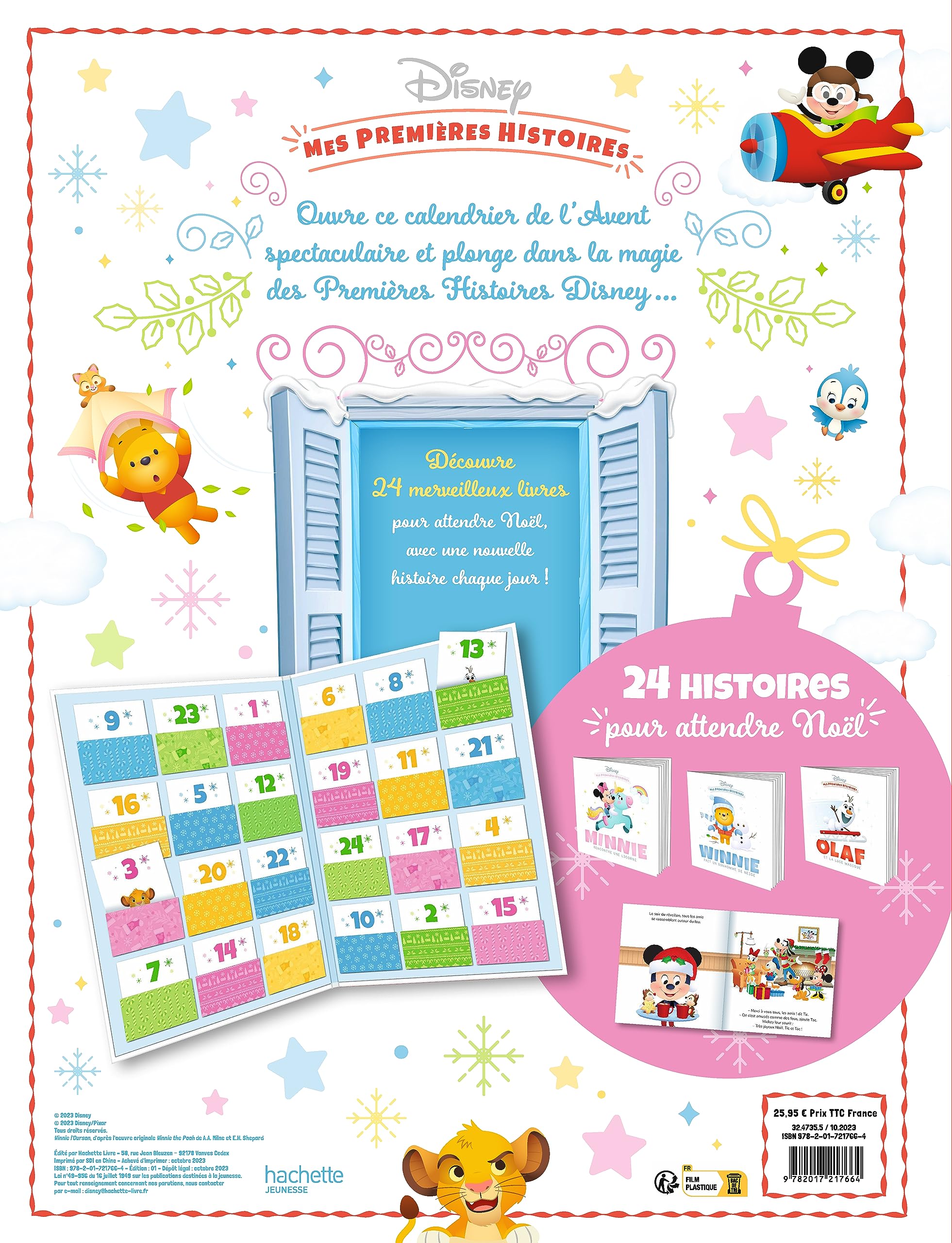 DISNEY BABY - Mes Premières Histoires - Le Calendrier de l'Avent 24 Histoires