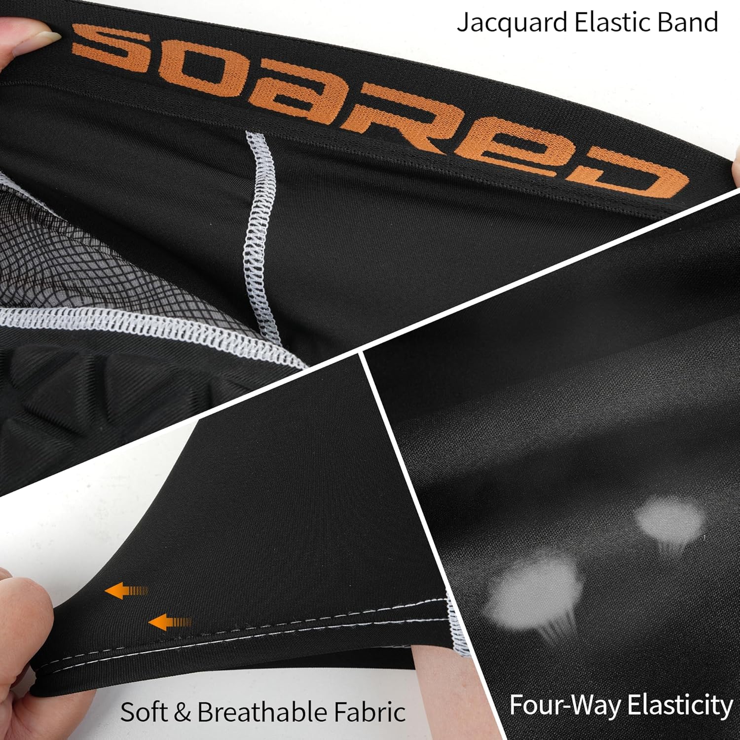 Soared Youth Sliding Shorts Baseball XPE Padded Slider Shorts Protective Compression Short for Football Lacrosse Softball - Image 5