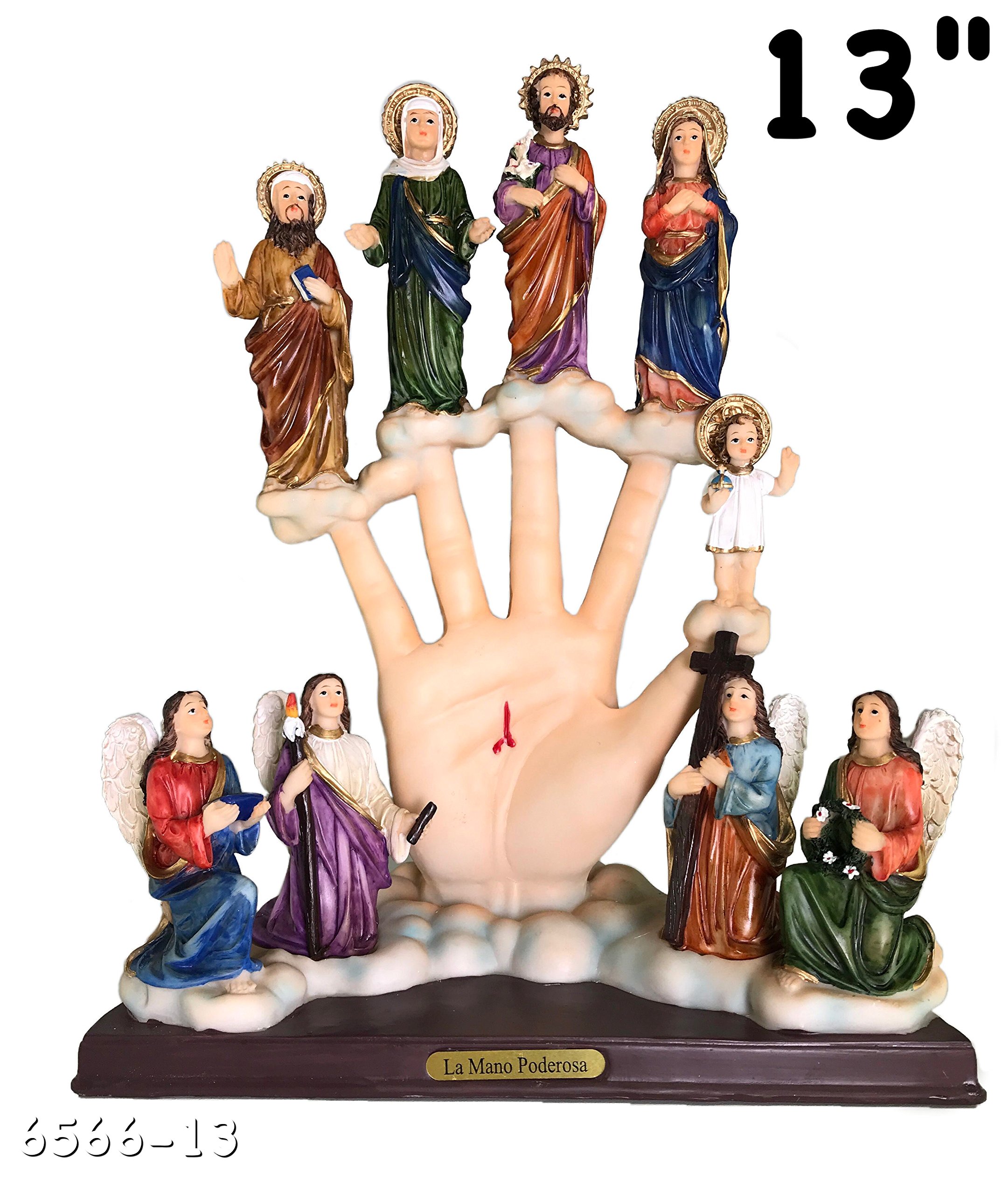 Amazon.com: Alliance 12" La Mano Poderosa The Powerful Hand Statue Figurine  Figure Saints Santos : Home & Kitchen