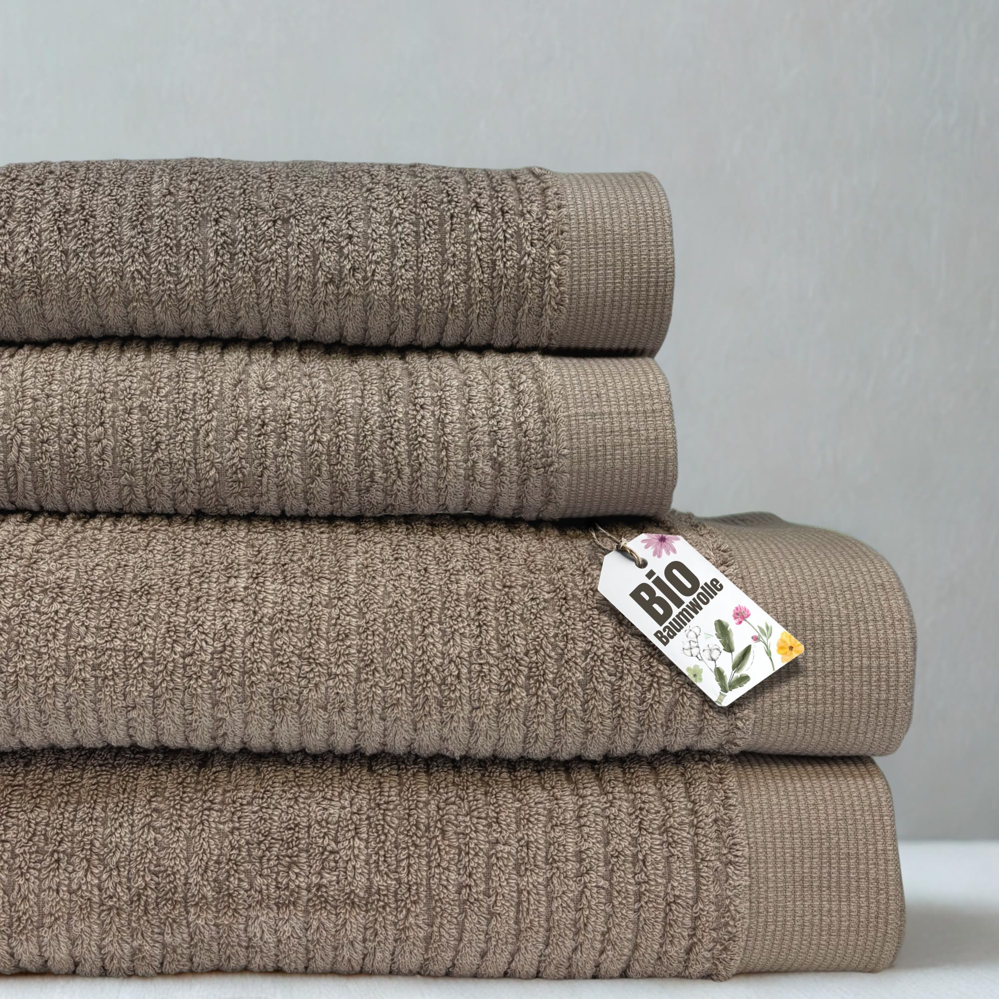 Handtuchset (Taupe, Kuschel Duo)