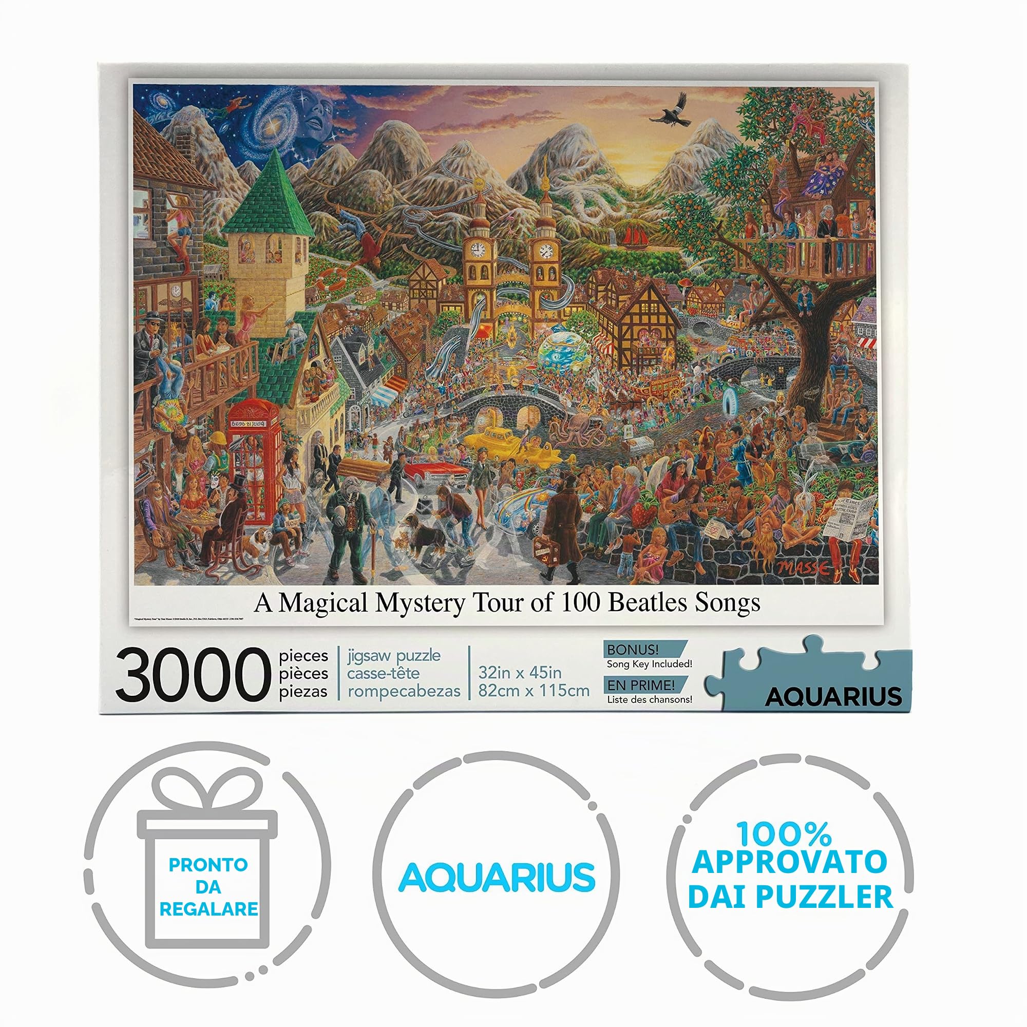 Aquarius 68504 Magical Mystery Tour - Puzzle dei Beatles, multicolore