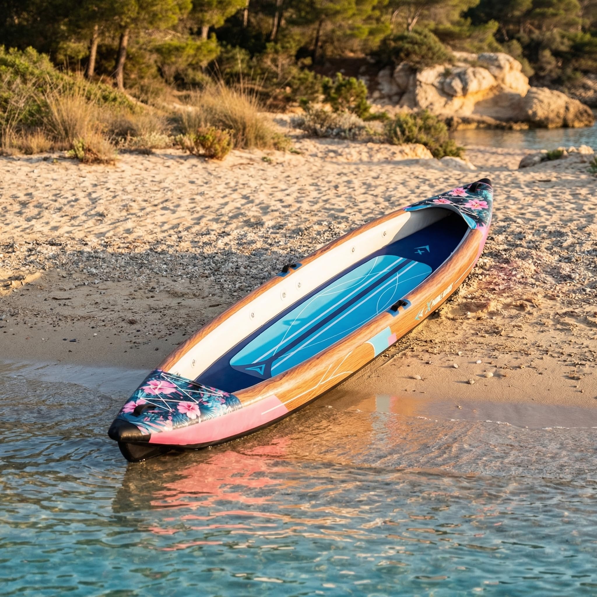 Canoa Kayak Inflable 2 Plazas Dropstitch 470 x 80 x 42 cm K-Hawaii