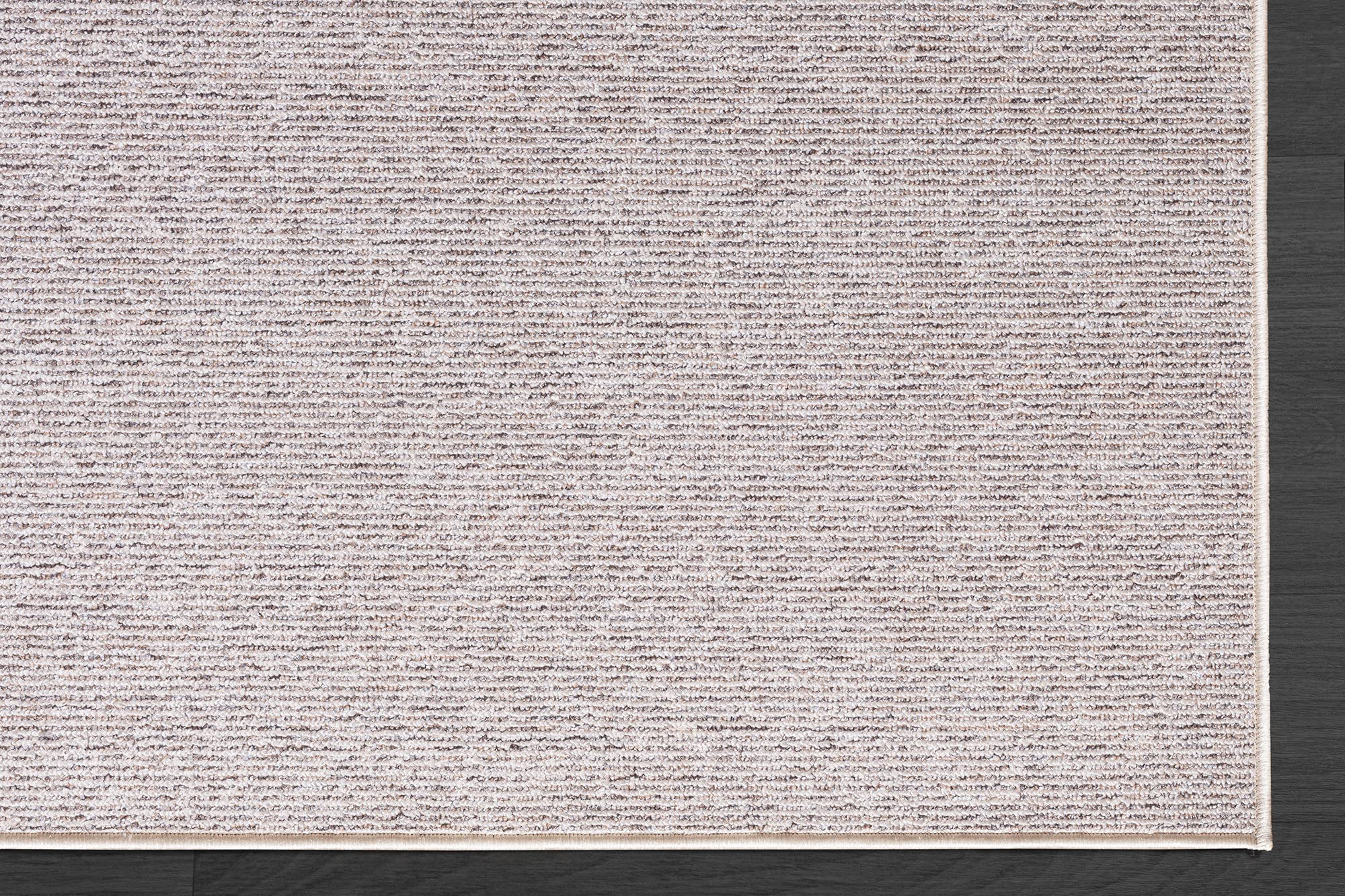 the carpet Natal Tappeto moderno tinta unita per soggiorno, tufting, robusto pelo corto con retro in feltro, morbido e facile da pulire, beige, 240 x 340 cm