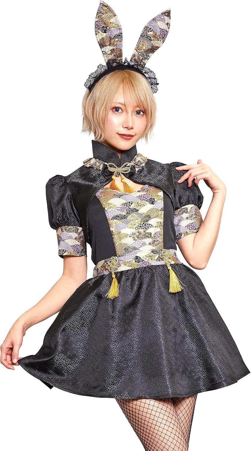 クリアストーン(Clearstone) ハイカラニズム コスプレ ハロウィン バニーガール レディース ブラック クリアストーン(Clearstone) ハイカラニズム コスプレ ハロウィン バニーガール レディース ブラック