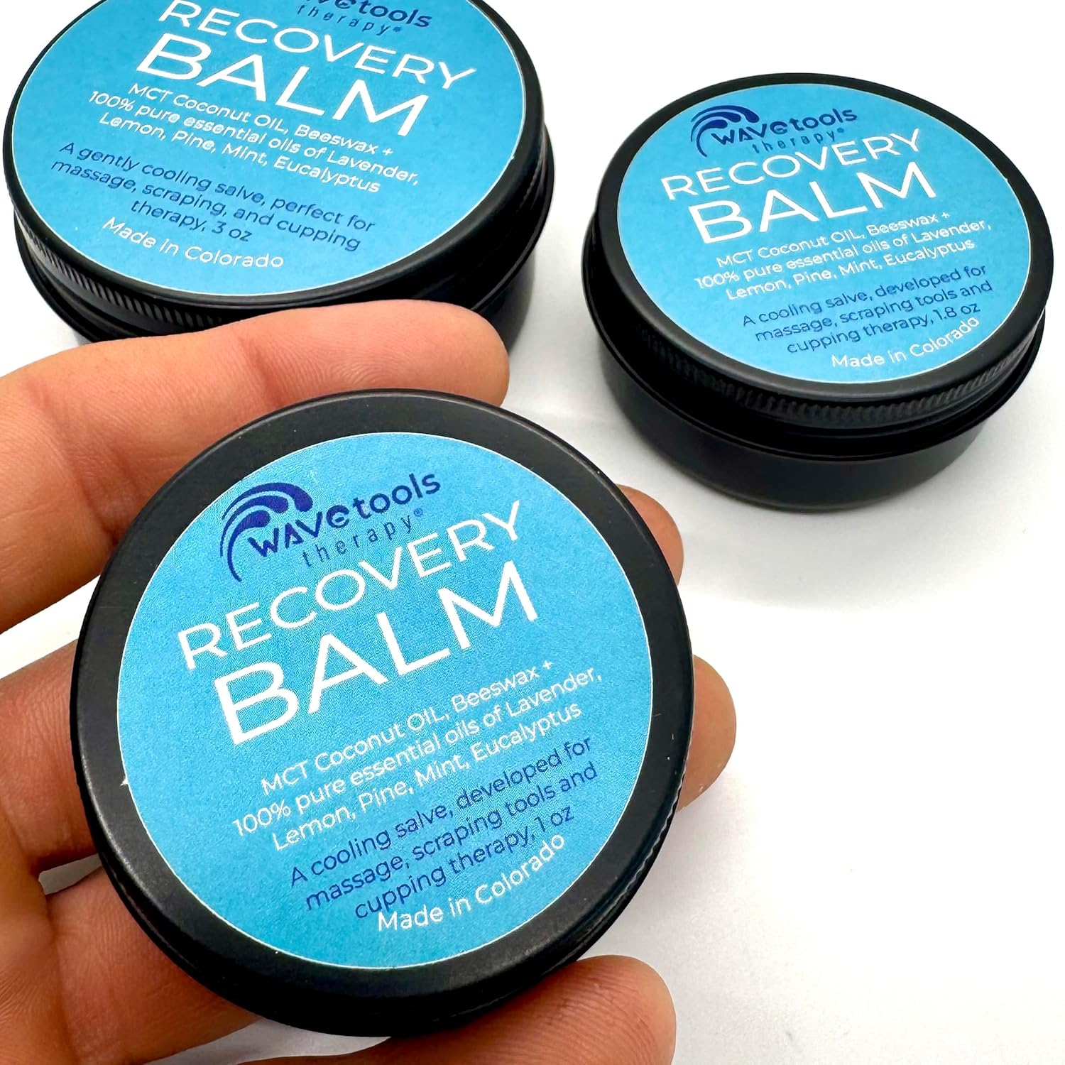 Wave Tools All Natural Recovery Balm Soothe Small Batch Pure Essential Oils Ideal for Massage (1 Ounce Metal Tin) - Image 4