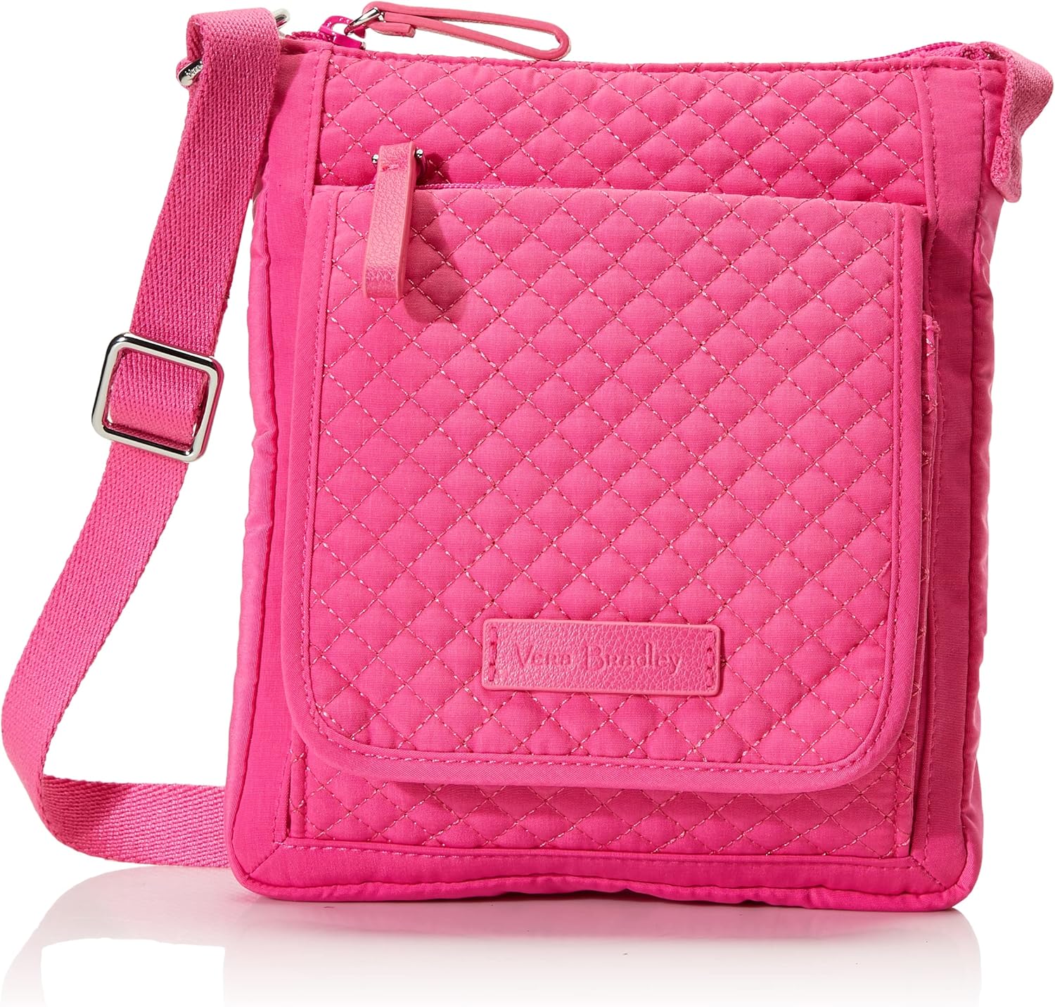 Vera Bradley Women's Iconic RFID Mini Hipster, Microfiber Pouch, Rose