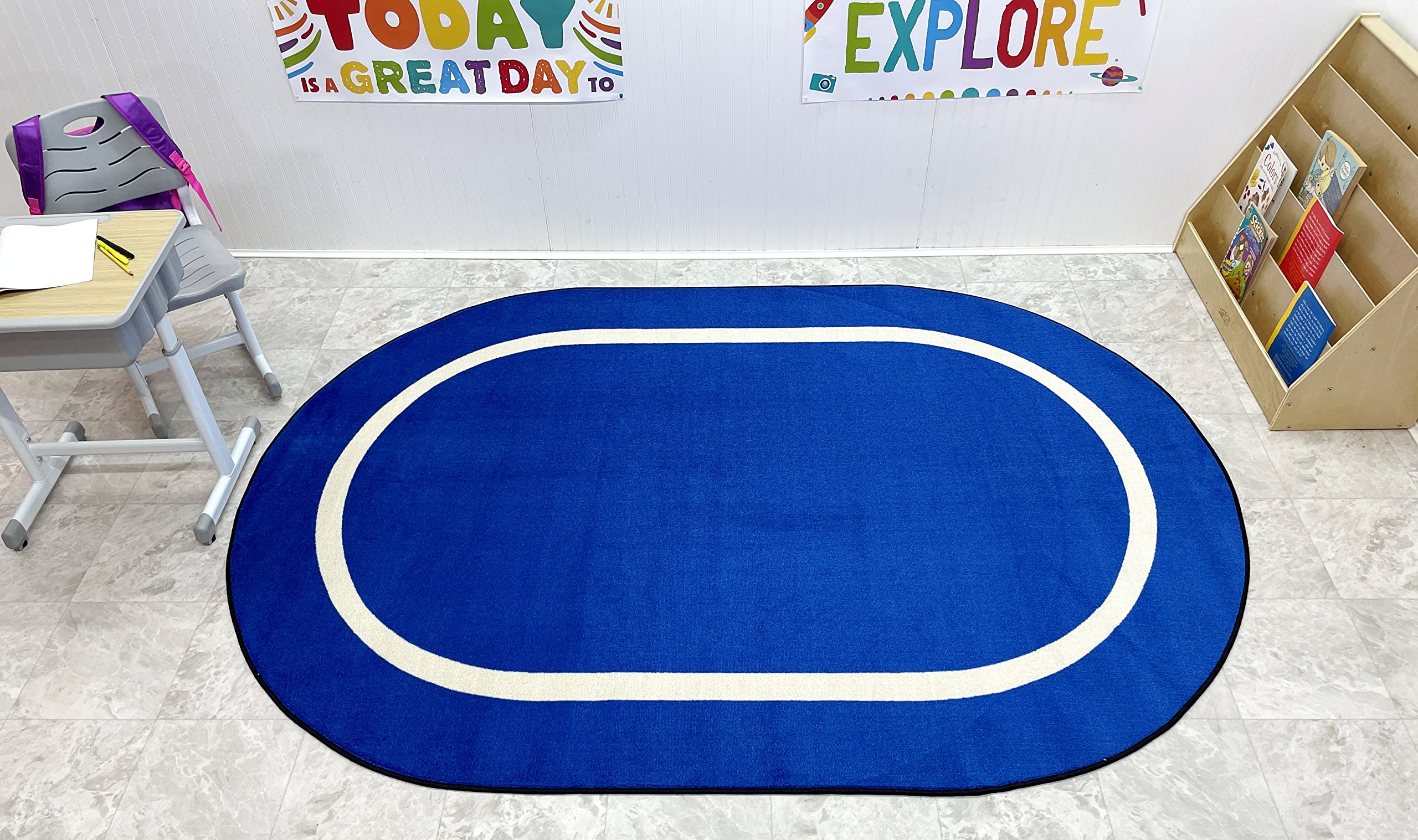 Carpets for Kids Paint by Numero 5395 - Tappeto bilingue, ovale, 1,8 m