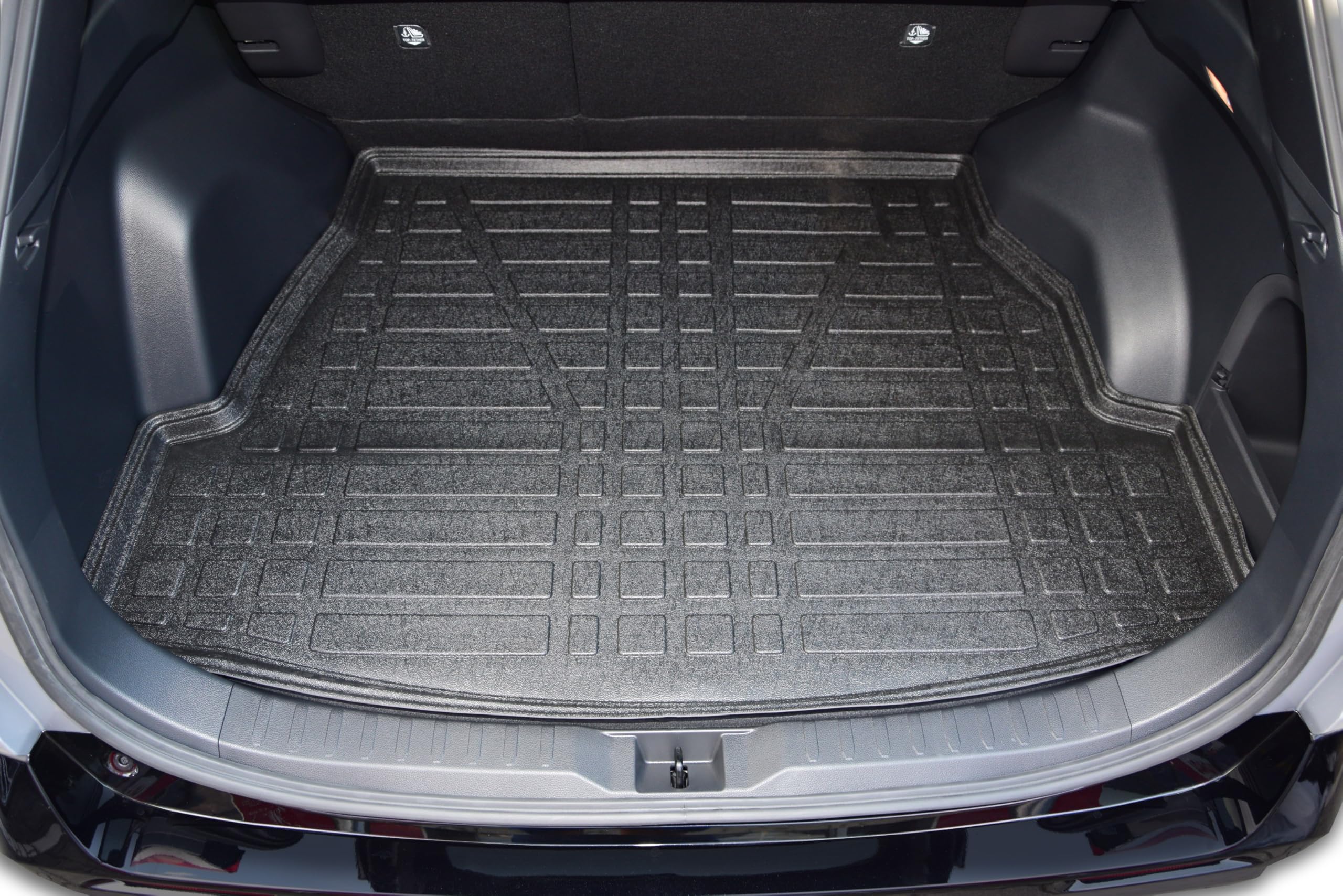 SCOUTT Tapis De Coffre sur Mesure pour Toyota Rav4 5 Hybrid 2019-2025, Noir, Antidérapant, Bord Haut, Toutes Saisons