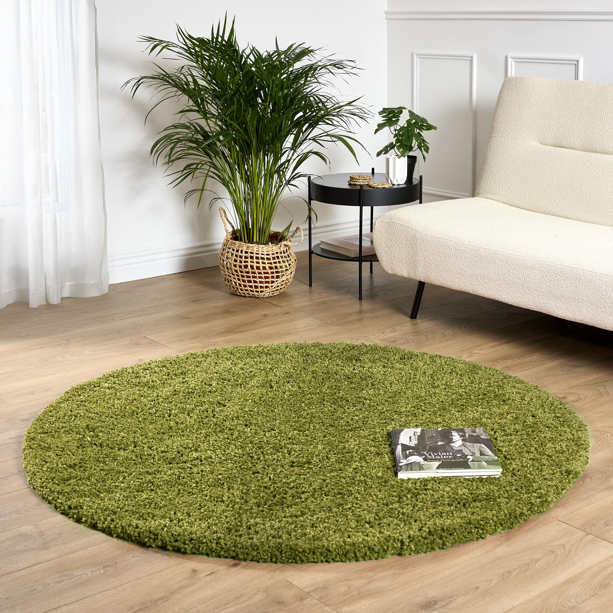 Bravich Navy Blue Shaggy Rug 80 x 150cm (2'7" x 4'11") 5cm Pile Medium Thick Fluffy Living Room Hessian Backed Washable — view 71