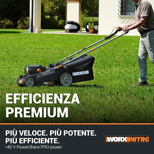 WORX Tondeuse à Gazon Brushless sans Fil 40V WG737E - 4