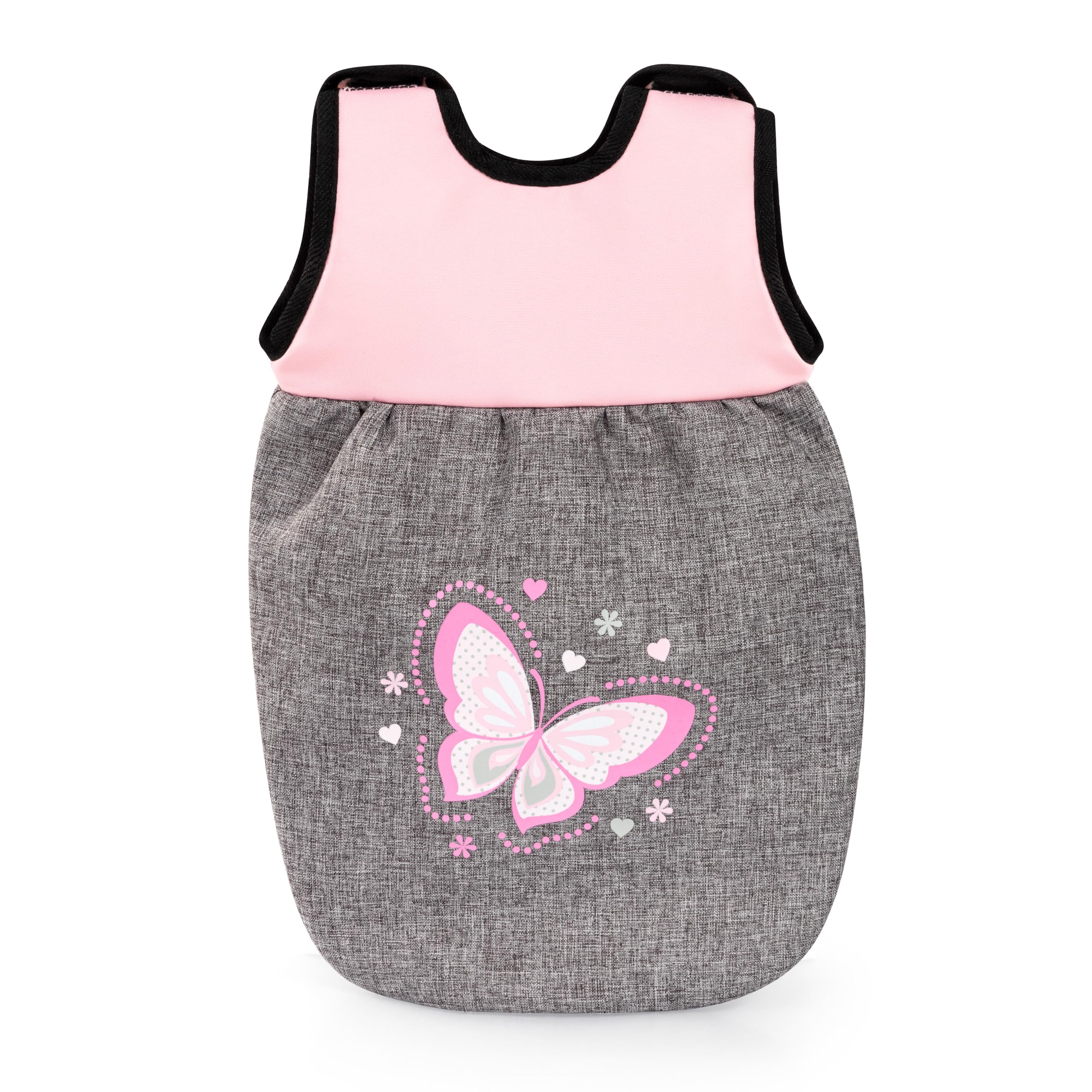 Bayer Design 61733AE Accesorios para muñecas, Cama para muñecos, Saco de Dormir, Vaso, Cubiertos, Plato y Chupete