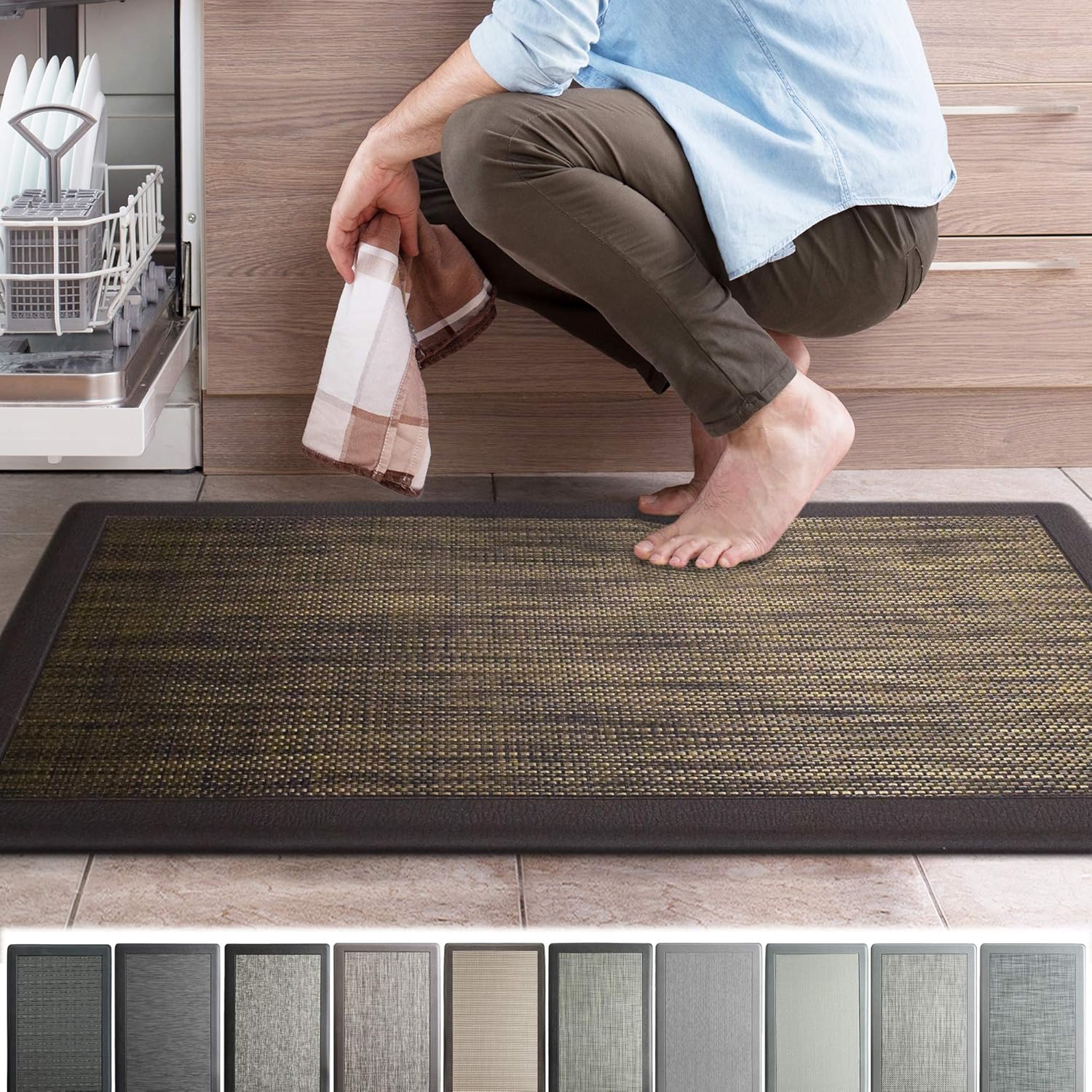 iCustomRug Ergonomic Anti Fatigue Mat, for Comfortable Standing in