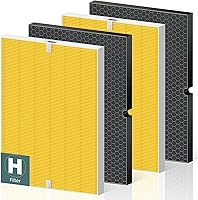 Vista 20 de 116130 Filtro de repuesto H para purificador de aire Winix 5500-2 AM80 Plasmawave, filtro HEPA verdadero y filtro de carbón activado, paquete