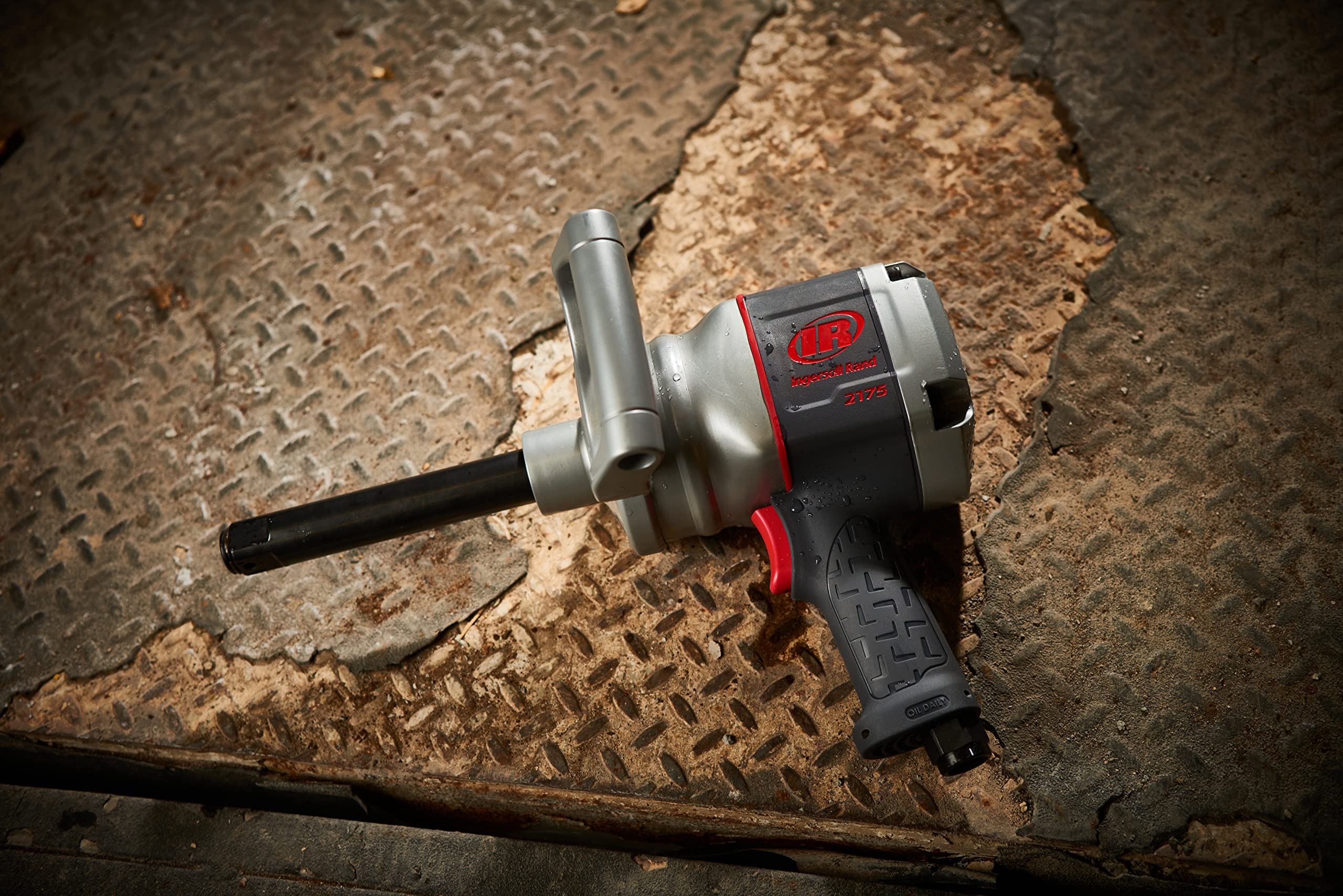 Ingersoll Rand 2175MAX-6 Llave de Impacto 1" con Yunque Largo, 2715 Nm, Empuñadura de Pistola, Núcleo de Acero y Carcasa Resistente
