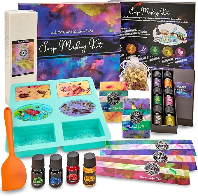 Soap Making Kit for Adults, Make Your Own Soap with Melt and Pour diy