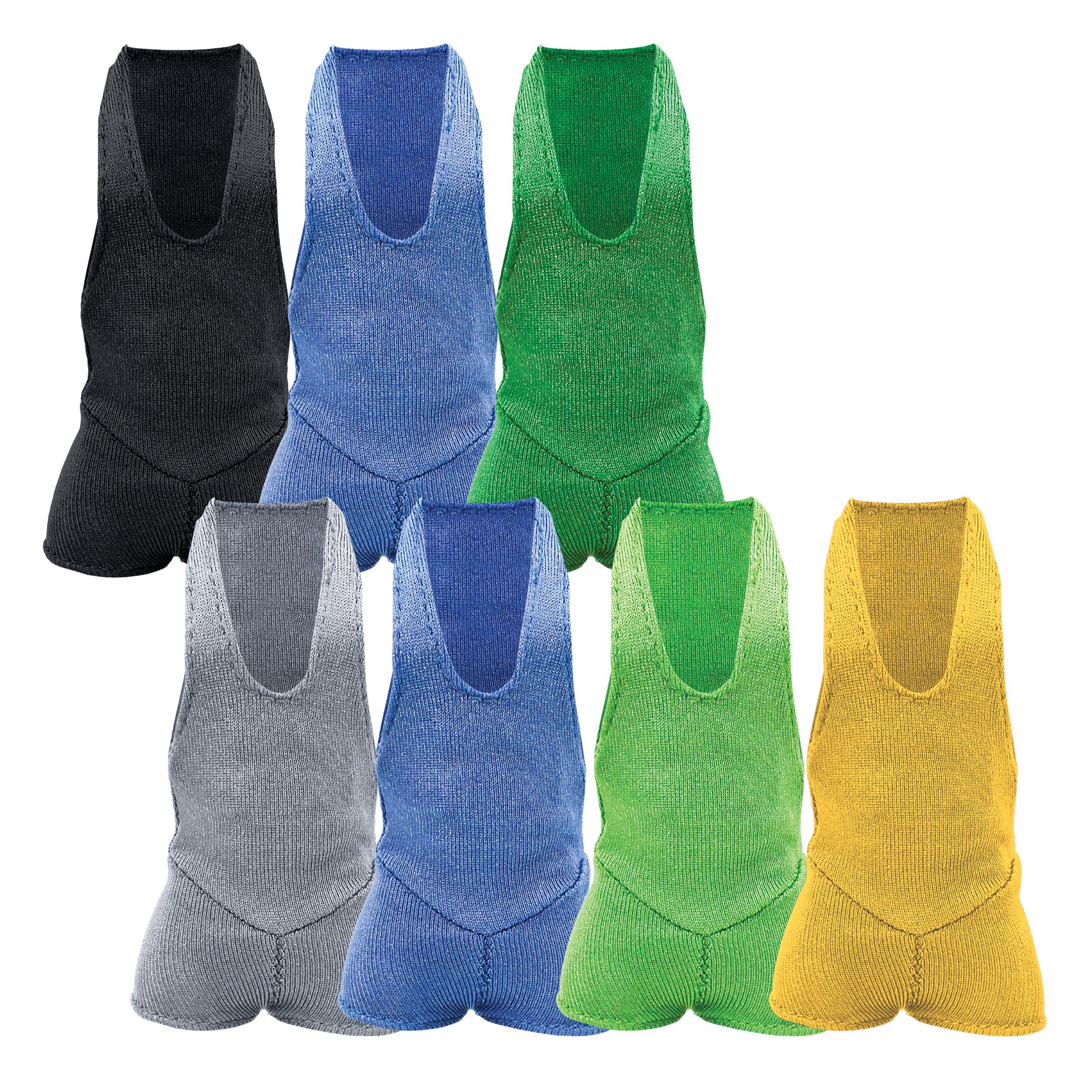 Set of 7 Different Singlets for Wrestling Action Figures