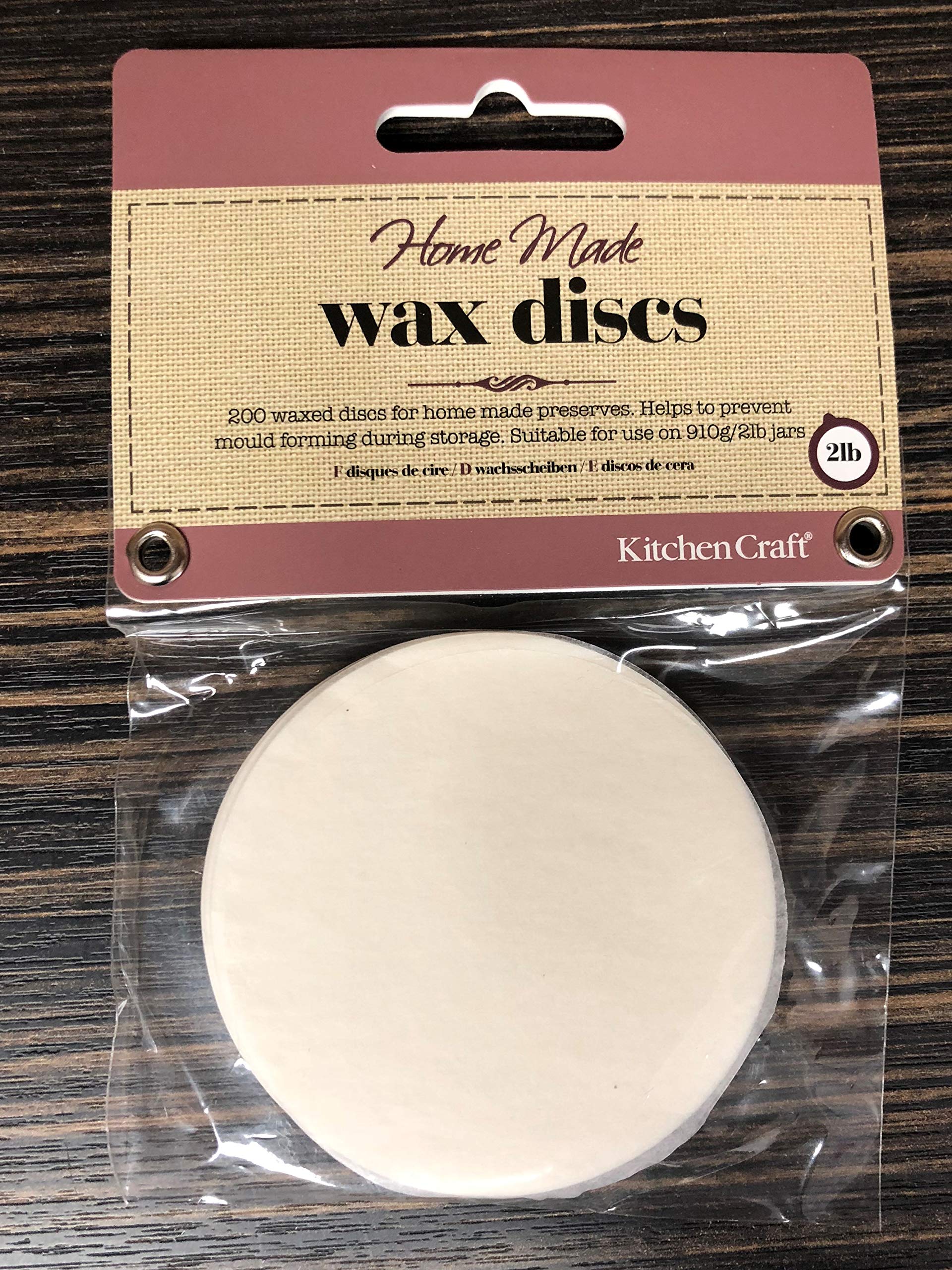Jam & Preserve Discs Wax 200 per pack - (910ml/2lb jars (7cm))