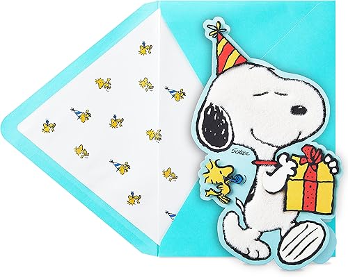 Hallmark Tarjeta de cumpleaños Signature Peanuts (Snoopy, Happiness)