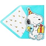 Hallmark Signature Peanuts Birthday Card (Snoopy, Happiness)