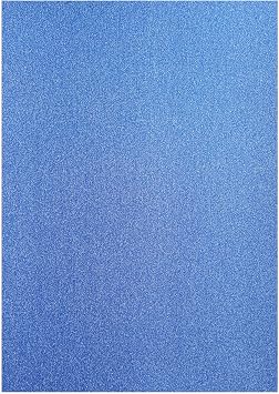 Hysiwen 20 Sheets Royal Blue Glitter Cardstock, 250gsm/92lb A4 Sparkly Paper for Making Cards, Invitations, Paper Crafts, Party Decoration