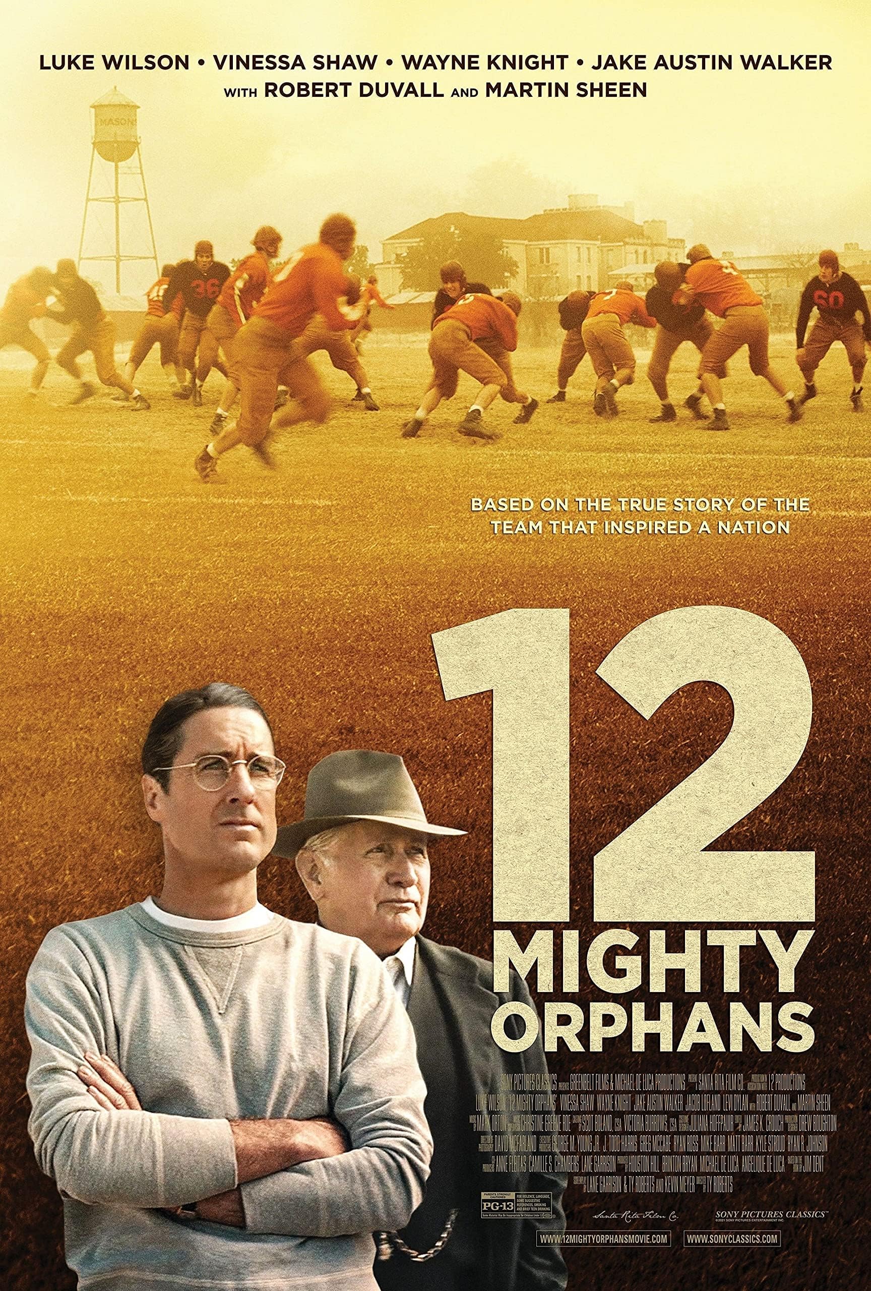 12 Mighty Orphans (2021) V4 Movie Poster Framed or Unframed Glossy Poster (A3 - 297 × 420 mm Unframed)
