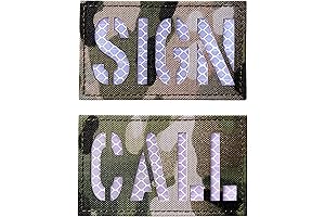 Reflective Call Sign Patch (MC), Pack of Two