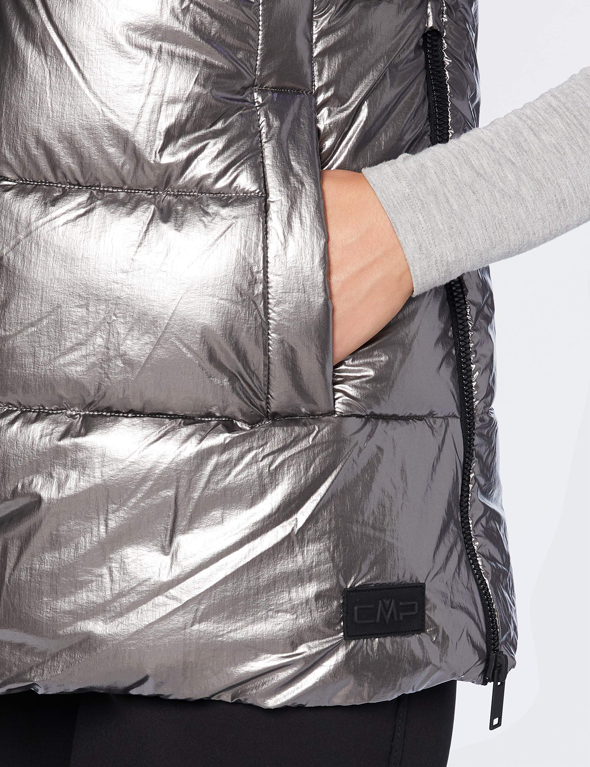 CMP Gilet Imbottito Con Effetto Shiny Veste Femme
