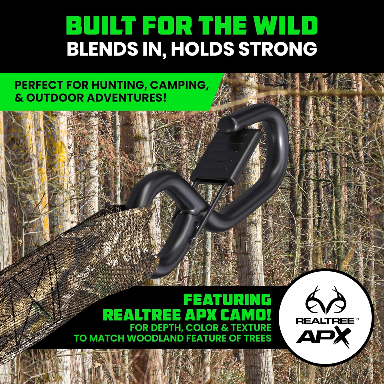 Rhino USA x Realtree Ratchet Straps Tie Downs (4PK) - 1" x15' (1,823lb Break Strength) - Ultimate Tie Down Straps with Safety S Hooks - for Trucks, Cargo, Moving, Appliances- Realtree APX Camo
