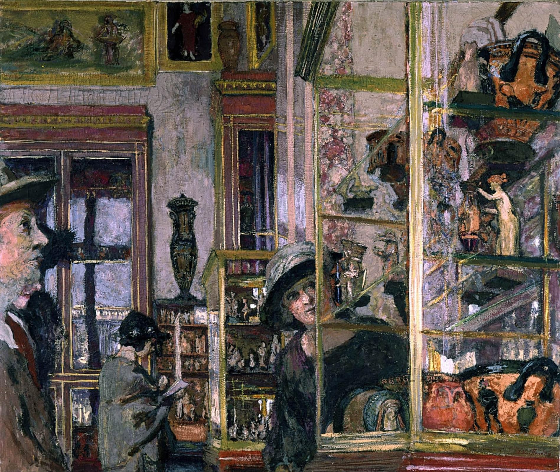 SERENDIPITP Vintage Wall Art Canvas Nordic Poster Canvas Print Picture La Salle Clarac by Edouard Vuillard Wall Art Poster for Home Decor 60x90cm