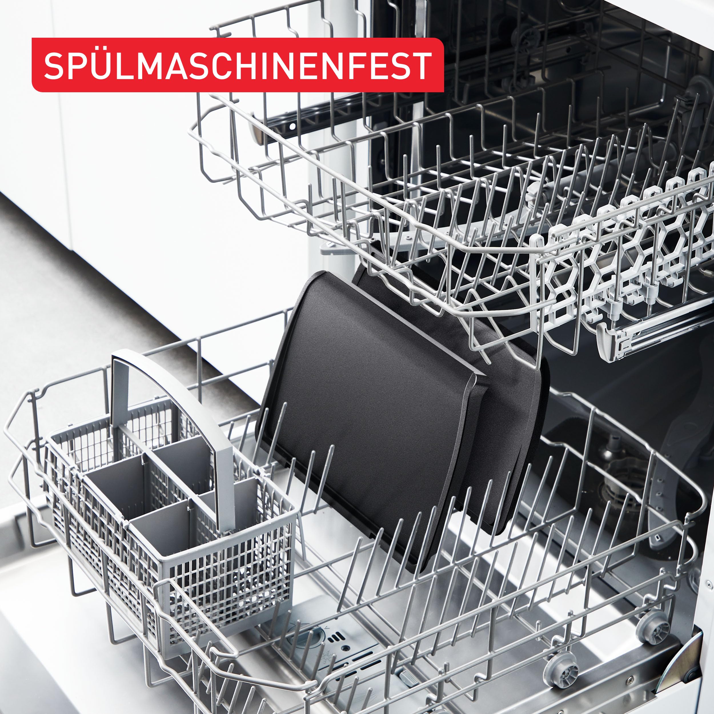 Tefal Plancha-Platten XL, kompatibel mit OptiGrill+ XL, für empfindliche Zutaten, antihaftbeschichteter Aluminium-Druckguss, Schwarz, XA729810