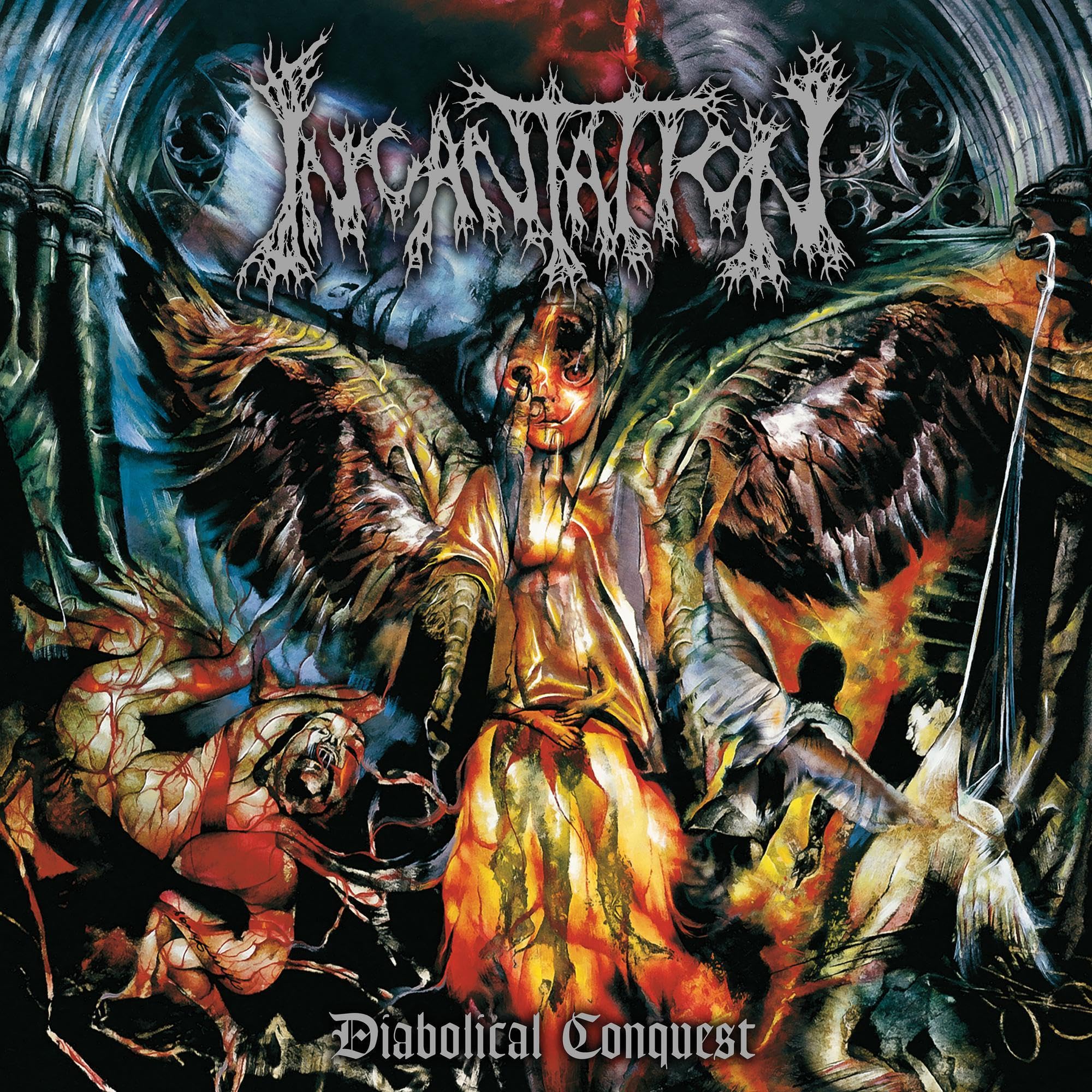 Incantation Diabolical Conquest LP Aqua Blue Vinyl NEW SEALED