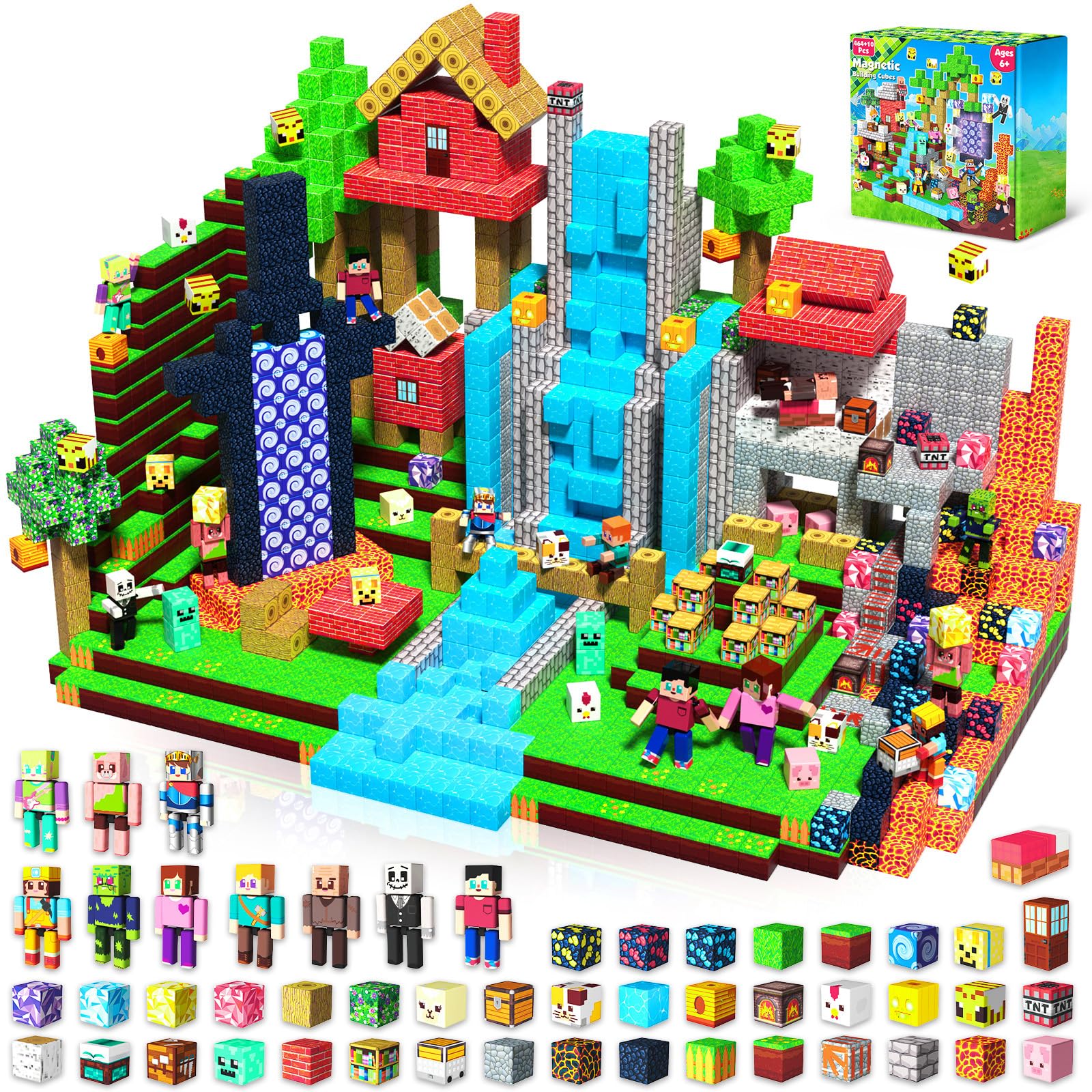 Annexfun 464PCS Magnetic Blocks