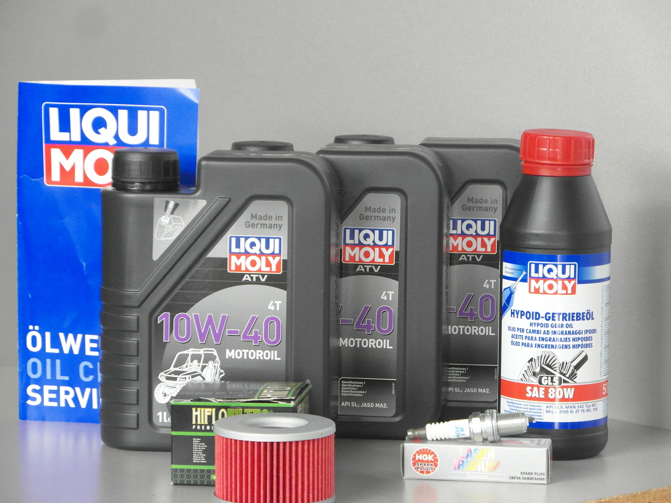 Kit de mantenimiento para ATV/Quad adecuado para Honda TRX 650 TRX 680 Inspección – Filtro de aceite, vela