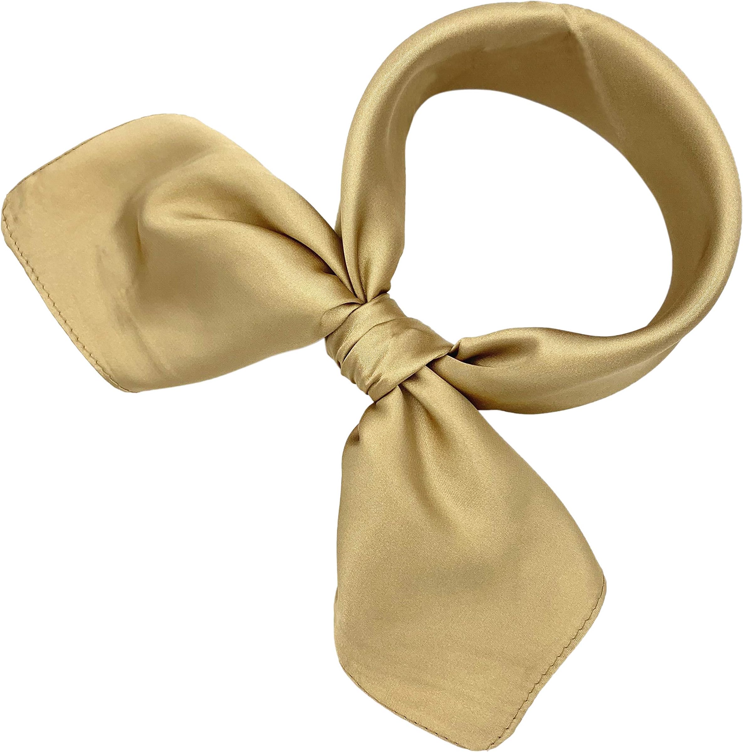 Silk Like Scarf Women’s Fashion Pattern Large Square Satin Headscarf Headdress 24''x24''