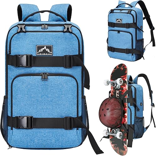 Skateboard Backpack, Skateboard Bag Sports Backpack, Laptop Bag Multi-Sport Design for Men & Women