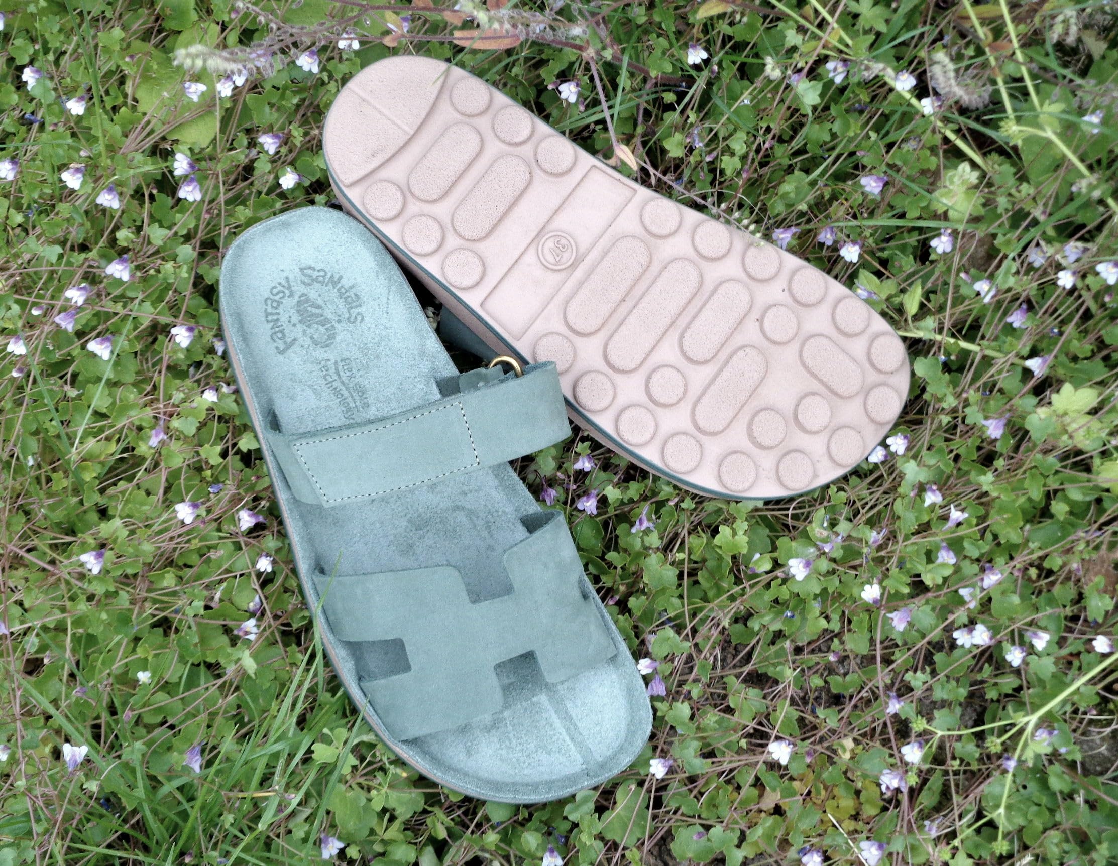 Fantasy Sandals BIANCA - Fuss Bubble Technology - Sandali in Pelle Leggeri e morbidi - Confort assicurato