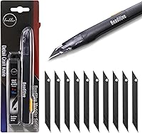 Vista 8 de Beaditive Cuchillo de artesanía de alta precisión con 10 cuchillas, cuchillo utilitario de hoja de 30 grados, para arte, manualidades, fabricación